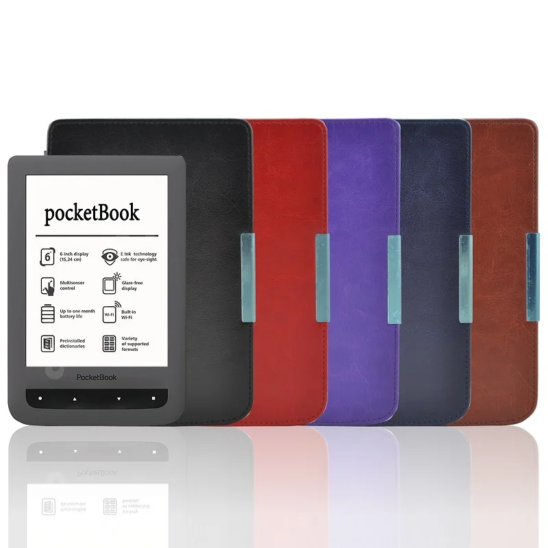 Solque из искусственной кожи электронная книга чехол для Pocketbook 625 Магнит Тонкий флип