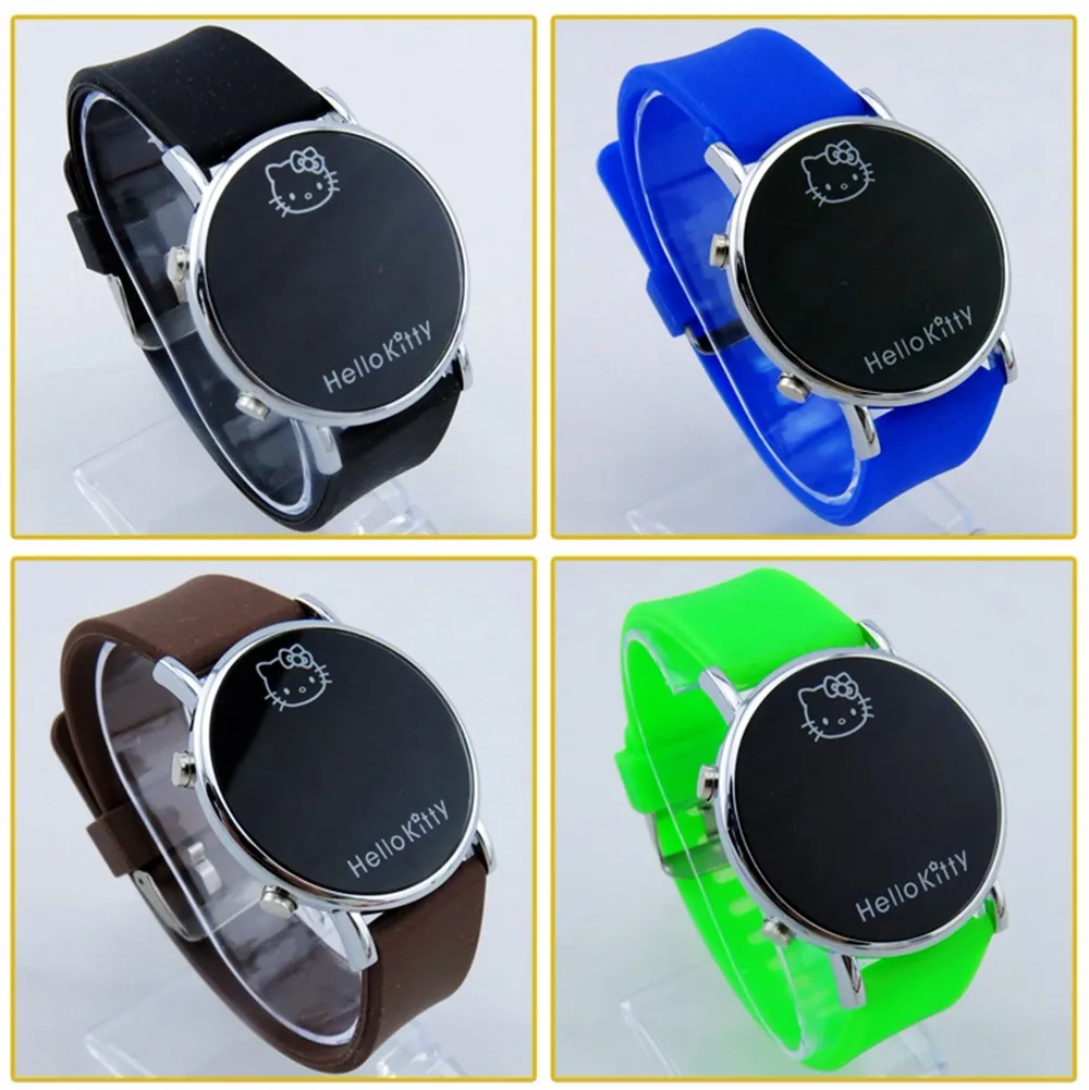 2019 детские электронные спортивные светодиодный цифровые наручные часы для мальчиков силиконовые часы с героями мультфильмов для девочек
