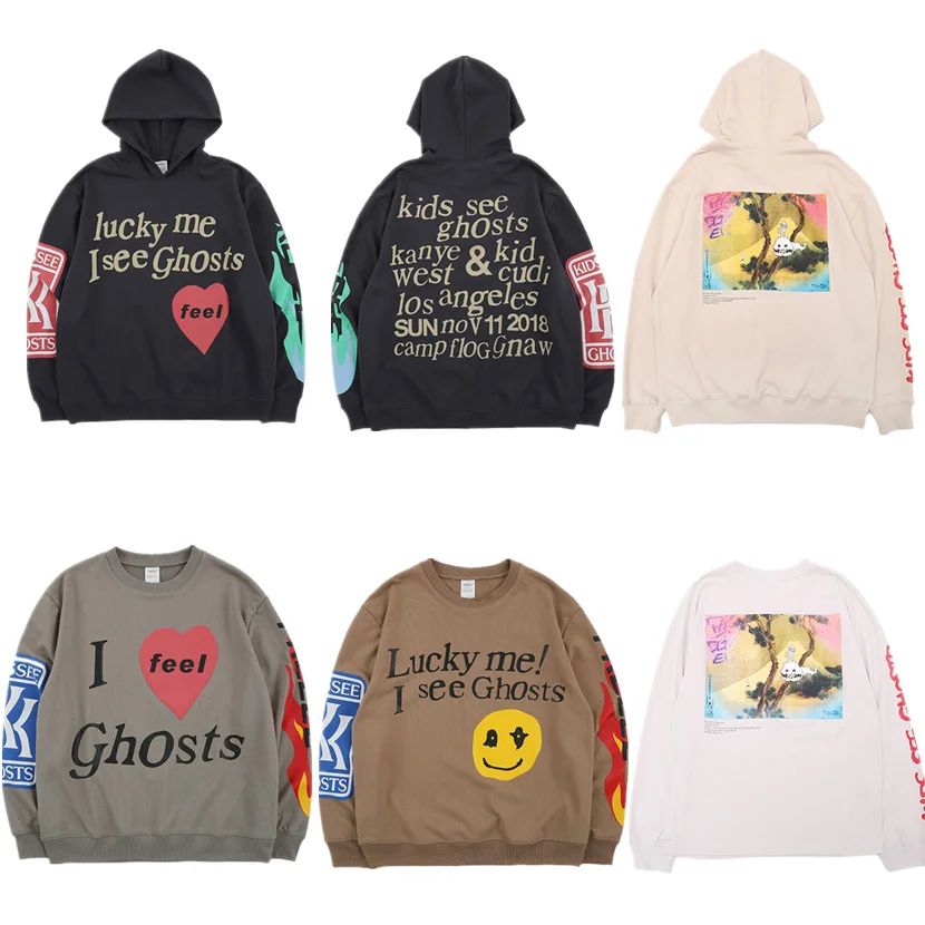 Kanye West KIDS SEE GHOSTS Hoodie Men Pullover 2019 New arrived Fashion Best Quality Sweatshirts Hip Hip Hoodies Kanye West KIDS SEE GHOSTS Hoodie Men Pullover 2019 New arrived Fashion Best Quality Sweatshirts Hip Hip Hoodies