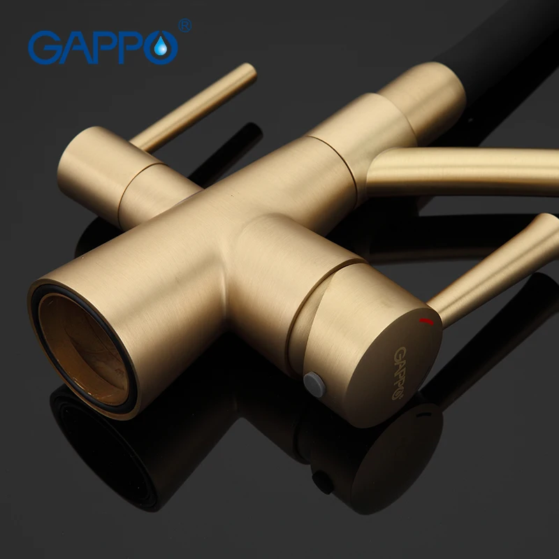 GAPPO 1set kitchen sink faucet torneira Cold and Hot Water Mixer Brass Crane Double Handle 360 Free Rotation G4398-1 GAPPO 1set kitchen sink faucet torneira Cold and Hot Water Mixer Brass Crane Double Handle 360 Free Rotation G4398-1