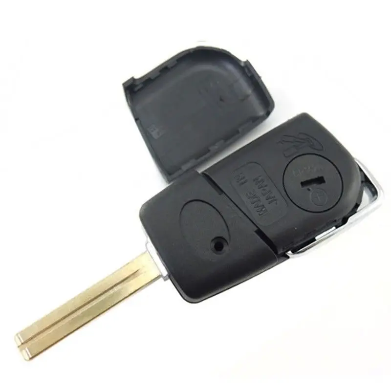 Keyecu-High-Quality-Replacement-Modified-Folding-Flip-Remote-Key-Shell-Case-Fob-3-Button-for-Toyota