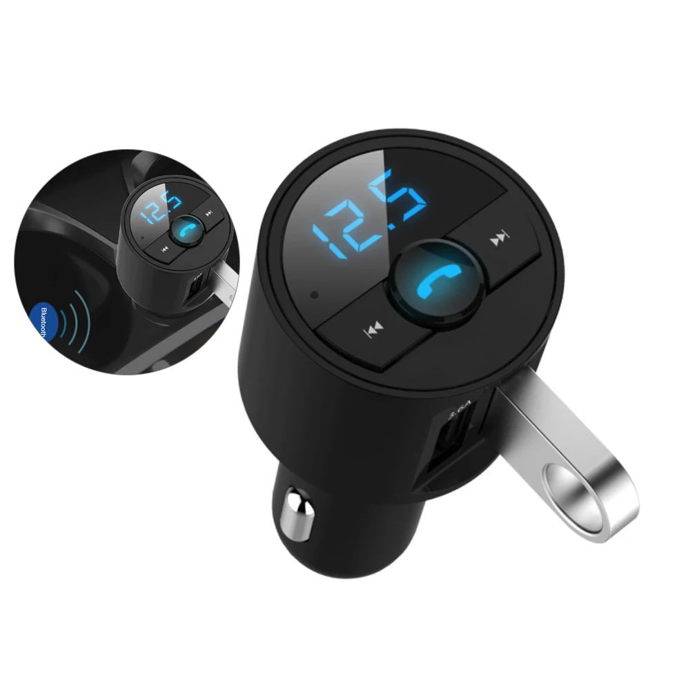 Автомобильный MP3 музыкальный плеер Bluetooth fm-передатчик беспроводной Hands Free Dual USB зарядное устройство Быстрая зарядка FM модулятор радио адаптер