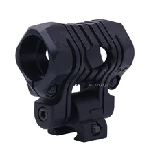Airsoft Gear Rotatable Clamp Tactical Fast Helmet Wing Rail Mount Flash Light Clip Side Rail Mount 25mm Flashlight Holder