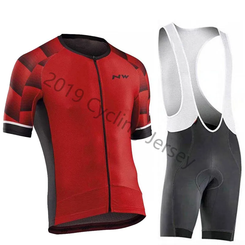 

NW Northwave 2019 Pro Team NEW Cycling Jersey Bib Shorts Set Ropa Ciclismo Maillot Bike Clothes Sports Wear Bicycle Clothing
