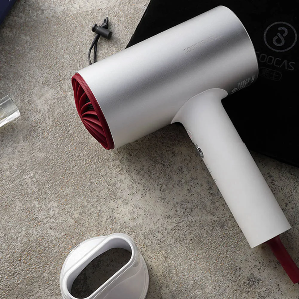 SOOCAS H3 1800W 220V Hair Dryer Negative Ions Professional Electric Hair Dryer With 3 Temperature Modes Large Blade Airflow 7