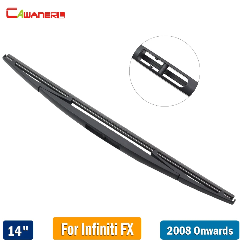 

Cawanerl For Infiniti FX FX35 FX37 FX45 FX50 2008-2017 Car Rear Windscreen Wiper Rubber Back Window Wiper Blade 350mm 14"
