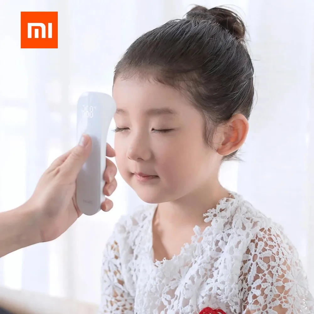 Beste Originele Xiaomi Mijia iHealth Thermometer Nauwkeurige Digitale Koorts Infrarood Klinische Thermometer Contactloze Meting LED Getoond