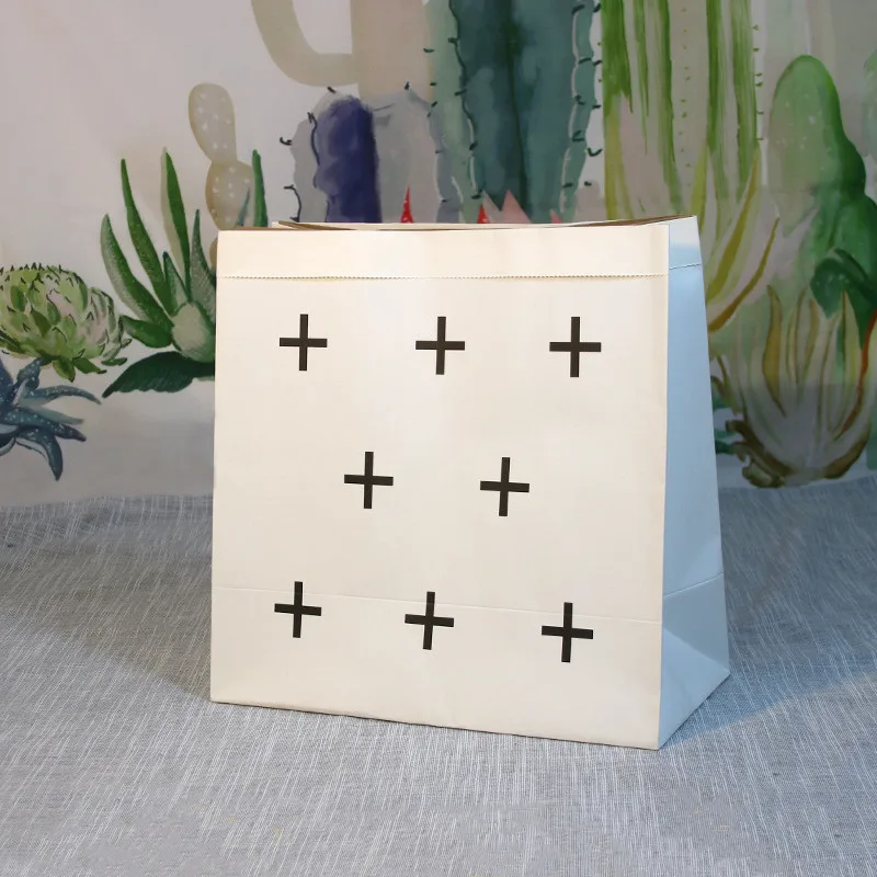 LF Sxsounai трехмерный тип крафт-бумажный мешок креативный домашний отделочный мешок Цветочная композиция сумка для хранения Украшение Рабочего Стола