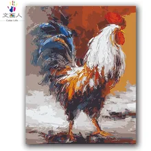 Раскраска картины по номерам животные курица картина по номерам с цветами для взрослых дети учатся живописи на холсте в рамке