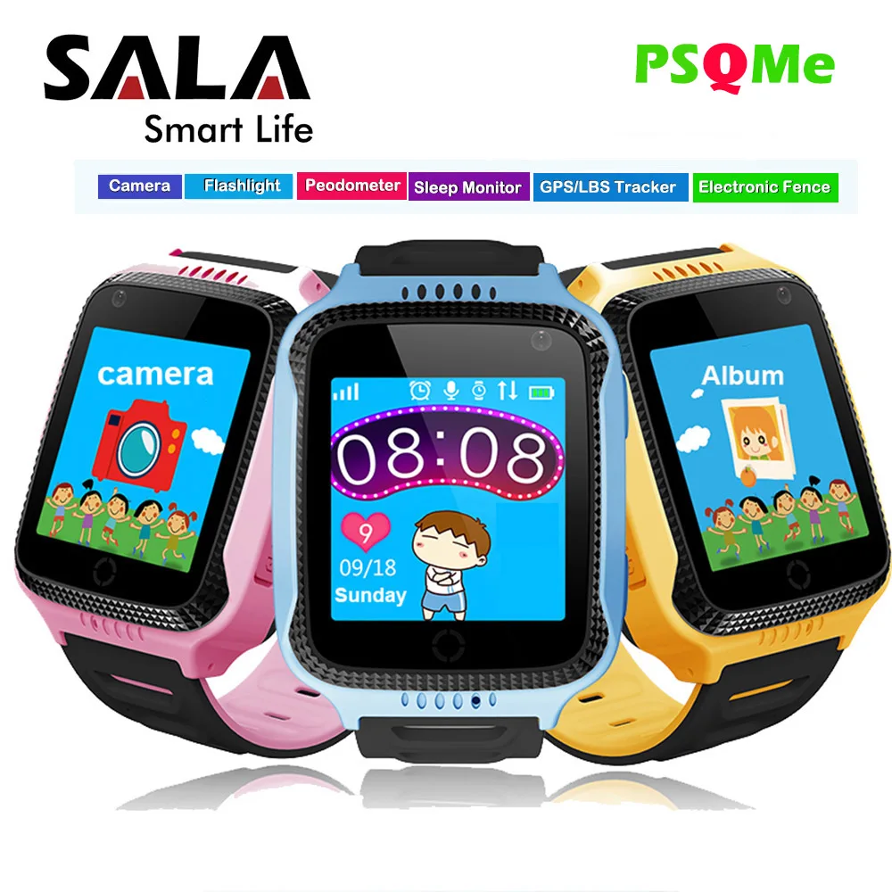 Kids Smart Watches GPS Smart Baby Watch with SOS Calling Camera Light Touch Screen Phone Baby Positioning Location Alarm Clock