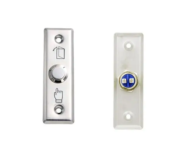 Free Shipping ,exit button for Access control,Stainless Steel ,Dimensions: 91Lx28Wx20H(mm) ,min:1pcs