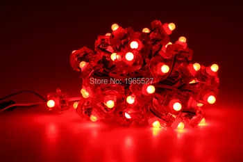 

Square shape 12mm SM16703 rgb led pixel module light, 50pcs/string, digital full color rgb pixel string, Waterproof IP68, DC12V