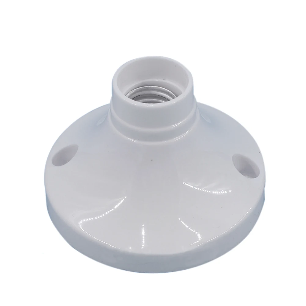 

White Plastic E14 Lamp Holder High Quality Test Holder E14 Base Socket Accessories for Halogen LED Home Lighting