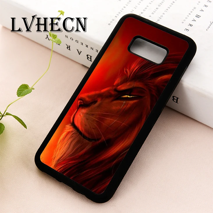 

LvheCn Skin phone case cover for Samsung Galaxy S5 S6 S7 S8 S9 S10 EDGE PLUS S10e lite Note 5 8 9 Lion King Villain Scar Mufasa