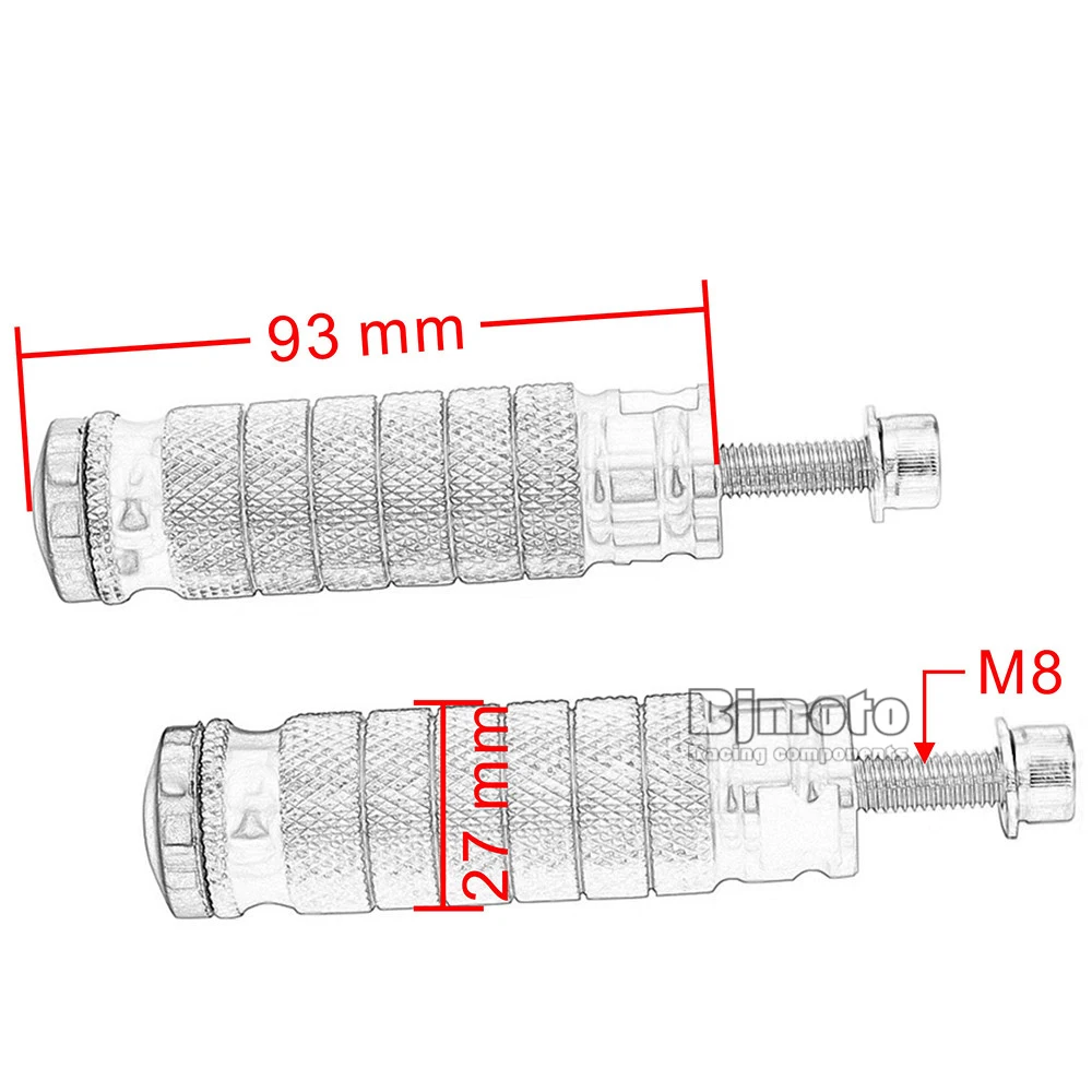 Пара универсальных ЧПУ мотоциклетных задних подножек подножки для ног подножки для KTM Honda Kawasaki Yamaha M8 резьба мото Rearset
