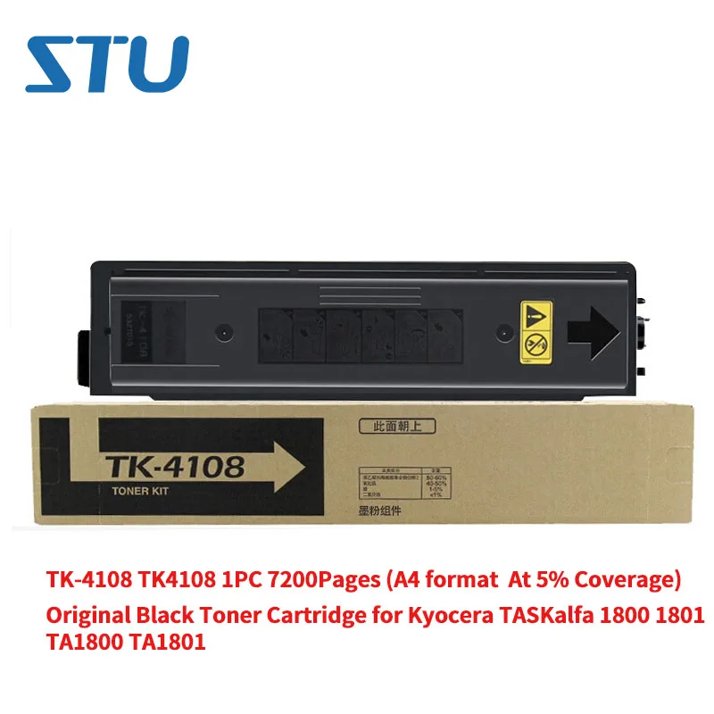 TK-4108 TK4108 1PC 7,200Pages (A4 format  At 5% Coverage) Original Black Toner Cartridge for Kyocera TASKalfa 1800 1801 TA1800 (1)