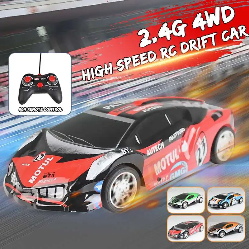 RC Car 2.4G 4WD Off Road Radio Remote Control Car High Speed RC Electric Truck Off Road Vehicle Drift RC Car Electronic Toys