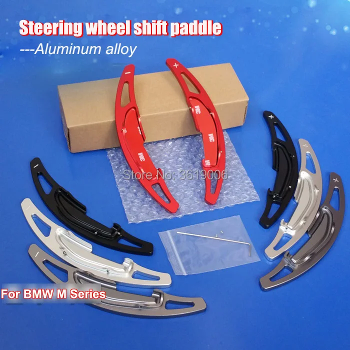 

2pcs Aluminum Steering Wheel Shift Paddle Shifter Extension For BMW M2 M3 M4 M5 M6 X5M X6M