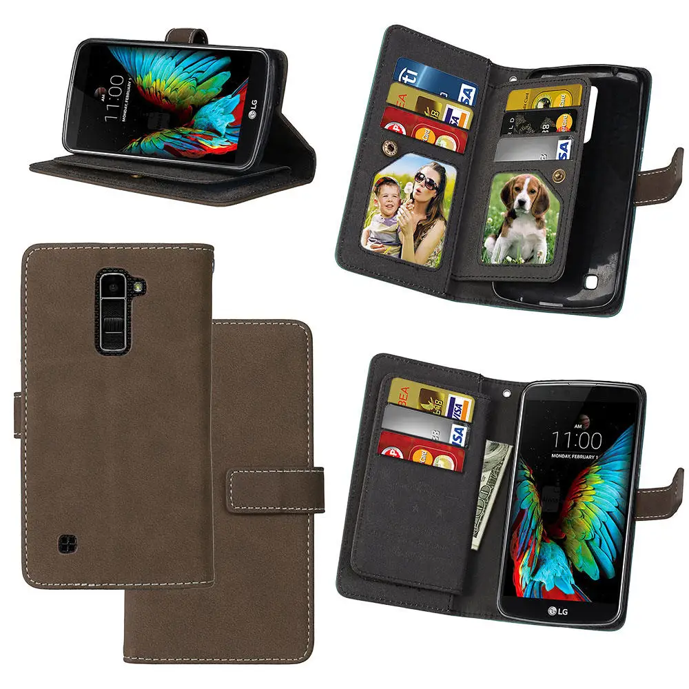 

Case for LG K 10 430ds 430 410 430n 420n 420ds Flip Phone Leather Cover for LG K10 Lte K410 K430 K430DS K430N K420N K420DS Bags