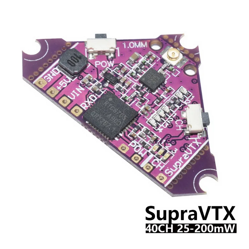 Передача изображения выше VTX 40CH 5 8G 25 100 200MW Регулировка мощности OSD картинка Moudle F4