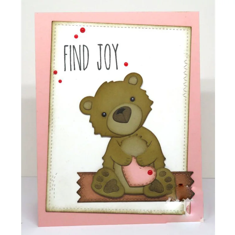 

Bear Animal Metal Cutting Dies Stencils For DIY Scrapbooking Paper Card Decorative Craft Embossing Die Cuts New 2019