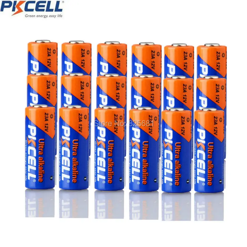 

PKCELL 18PCS Battery Model 23A Battery 23A 12V VR22 L in Alkaline Chemistry Non Rechargeable Battery For Doorbell Alarm