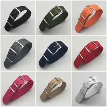 Bracelet de montre en Nylon pour James bond 007, 18, 20, 22, 24mm, marque sport, armée, tissu, accessoires, boucle, noir