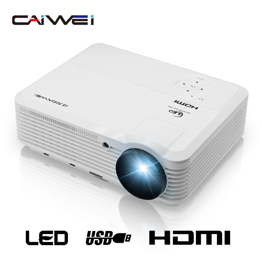 

CAIWEI A7 Digital LED Projector Proyector Portable Full HD 1080p Home Theater Projectors Beamer 4500 Lumenes