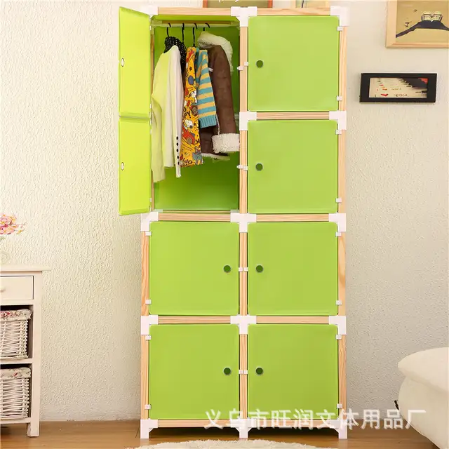 Online Shop Charm Cat Cartoon Baby Wardrobe Cabinet Wood Simple
