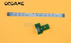 OCGAME зарядка через usb Мощность Порты и разъёмы гнездовая плата для PS4 плата контроллера JDS030 с зарядной платой 12pin кабель 20 шт./лот = 10