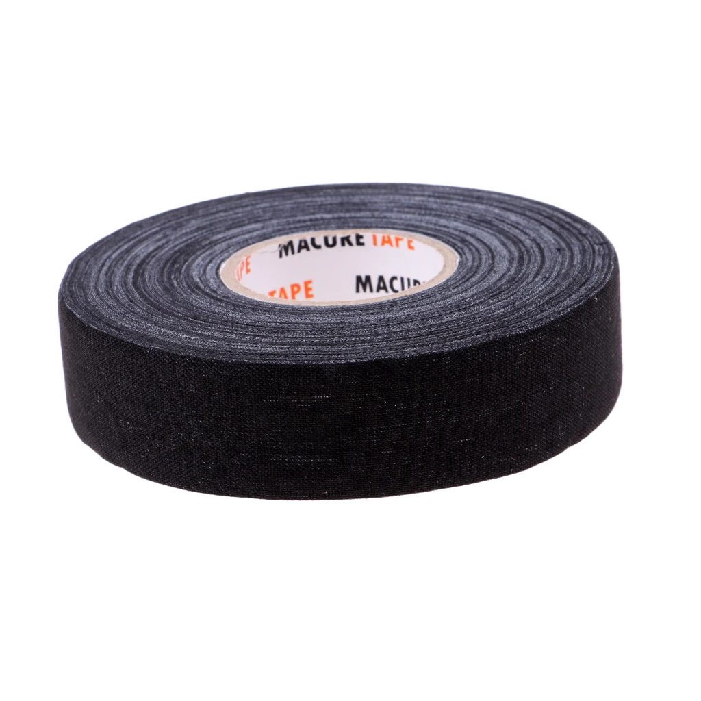 1 Roll of Durable Cloth Hockey Stick Tape Pro Quality Black White Hockey Sport Tools Accessories
