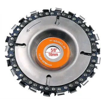 

BINOAX 4 Inch Grinder Disc Chain 22 Tooth Fine Cut Chain Set For 100/115 Angle Grinder