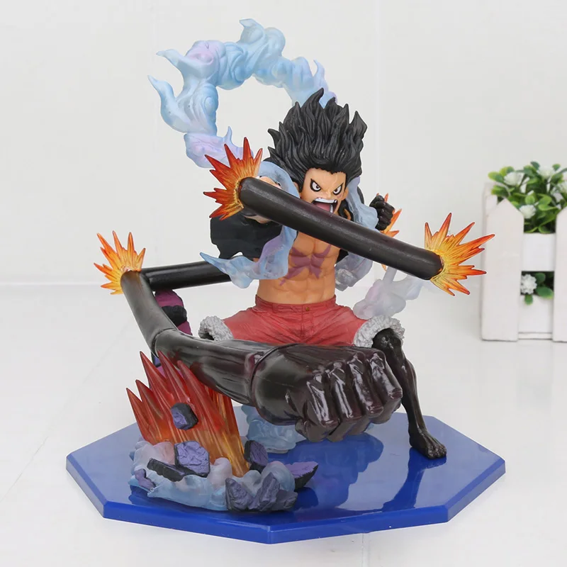 

One Piece Figure Monkey D Luffy Charlotte Katakuri fighting Gear 4 Snakeman King Cobra Action model luffy figure 16-20cm