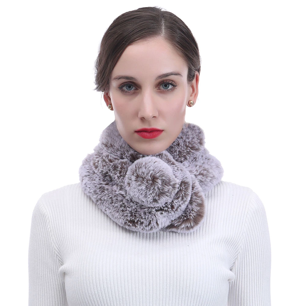 Mujer invierno cuello bufanda cuello calentador tamaño libre|flower model|scarf triangleflower remedies - AliExpress