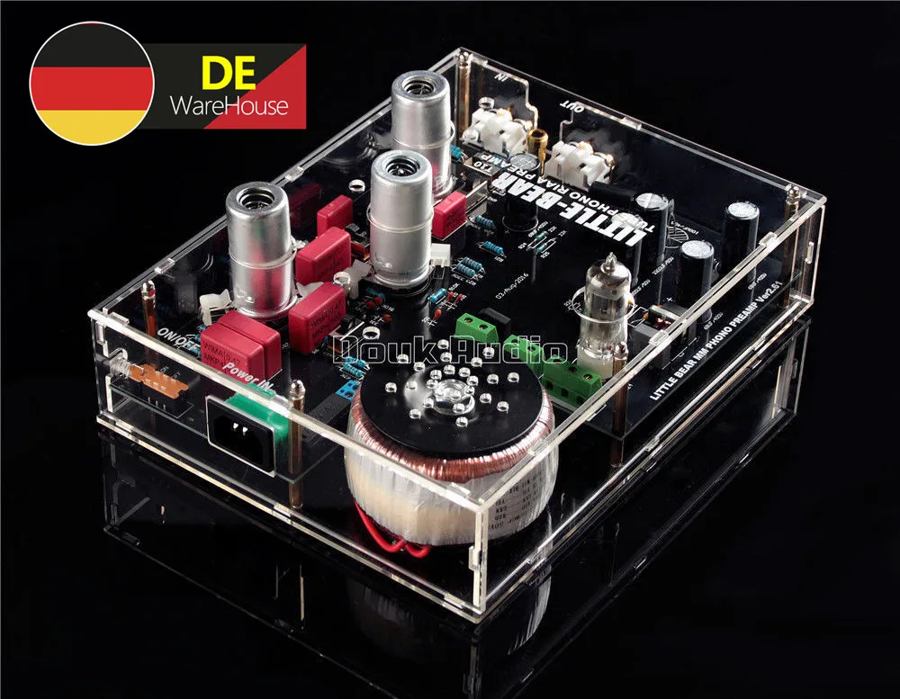 

Nobsound Little Bear T10 Pro 6N2 Vacuum Tube Phono Pre-Amplifier MM Turntable RIAA HiFi V2.6 Preamplifier
