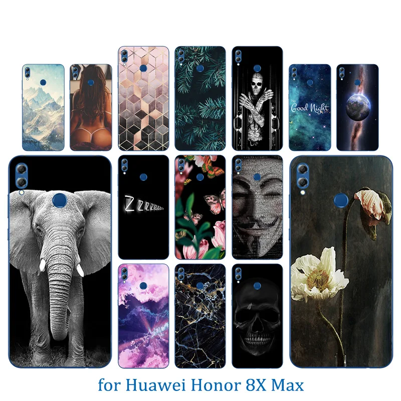 7 12 дюймов для huawei Honor 8X Max/ARE-AL00 чехол Ультратонкий силиконовый с рисунком крючка Max