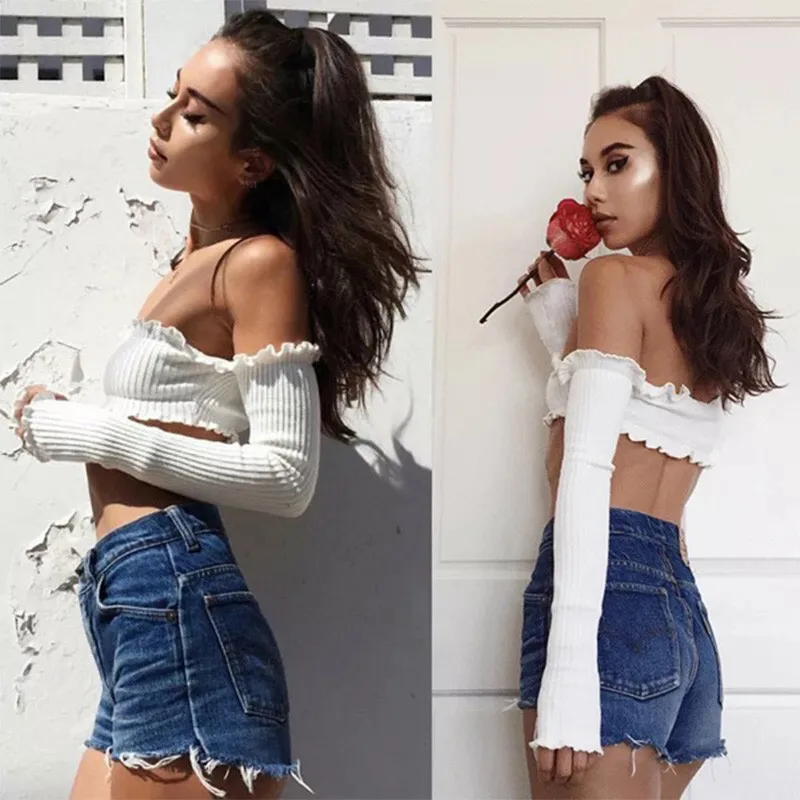 Танкини с длинным рукавом купальники для женщин открытыми плечами два предмета