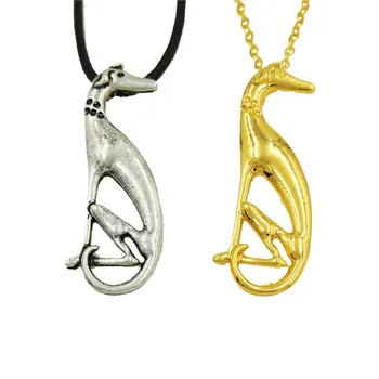 

Wholesale Vintage Jewelery Italian Greyhound Pendant Necklace For Women Cute Whippet Hound Dog Necklace Animal Jewelry Gift