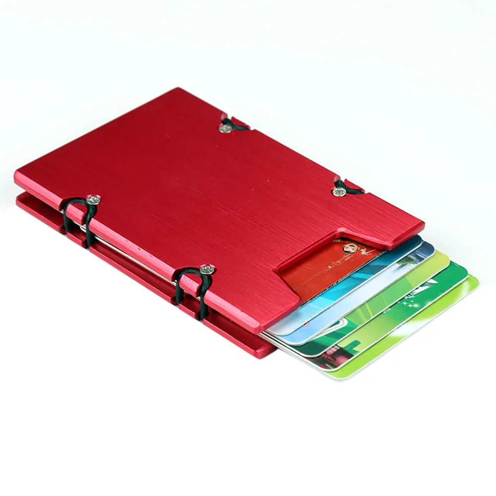 Алюминиевый футляр для карт случае Для женщин Для мужчин ID с протекторами для банковских карт кошелёк для банковских карт посылка Box 2019