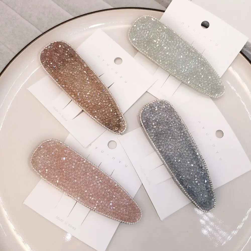 

1pcs Korean Transparent Glitter Hair Clips Hairpin Jelly Color Duckbill Clip Barrettes For Women Girl Hair Accessories New