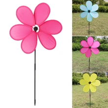 Тканевые игрушки в виде ветряной мельницы для детей, украшения сада, красочные украшения на открытом воздухе