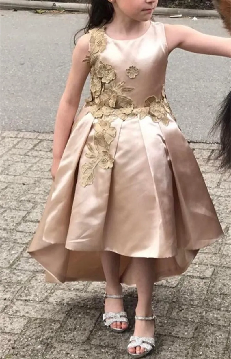 little girl satin dresses