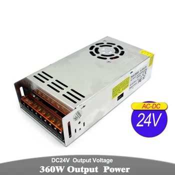 

Single Output Switching Power Supply DC 24V 15A 360W Transformer 110V 220V AC To DC24 V SMPS For Led Strip Lighting CCTV Motor