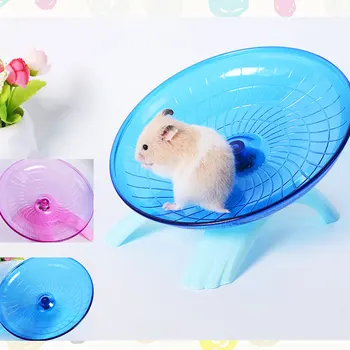 

1 PC Pet Hamster Mouse Running Disc Flying Saucer 18cm Diameter Exercise Sport Jogging Wheel hamster Accessorie Pet Tools