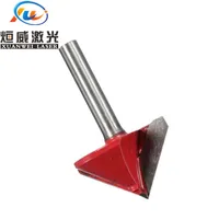 טונגסטן פלדה 6 מ"מ Shank 90 6x22mm Bit תואר טונגסטן פלדה נתב CNC חריטה V Groove (3)