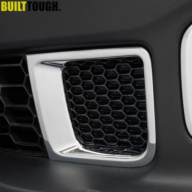 

For Jeep Renegade 2015 2016 2017 2018 Chrome Front Bumper Grille Grill Air Vent Outlet Down Cover Trim Frame Bezel Car Styling