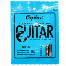 Electric Guitar Strings Orphee RX15/RX17/RX19 Tone Loud And Comfortable Feeling Guitar Parts