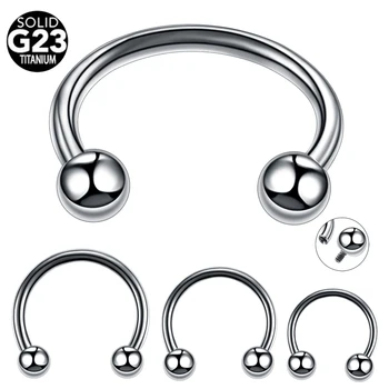 

1PC G23 Titanium Internal Thread Nose Rings Piercings HorseshoeHelix Piercings Eyebrow Piercings BCR Earring Tragus Body Jewelry