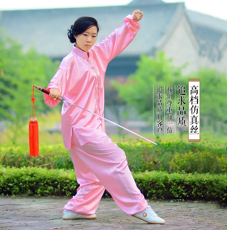 

High quality chinese traditional tai chi clothing martial art set kung fu uniform taijiquan clothes free shipping