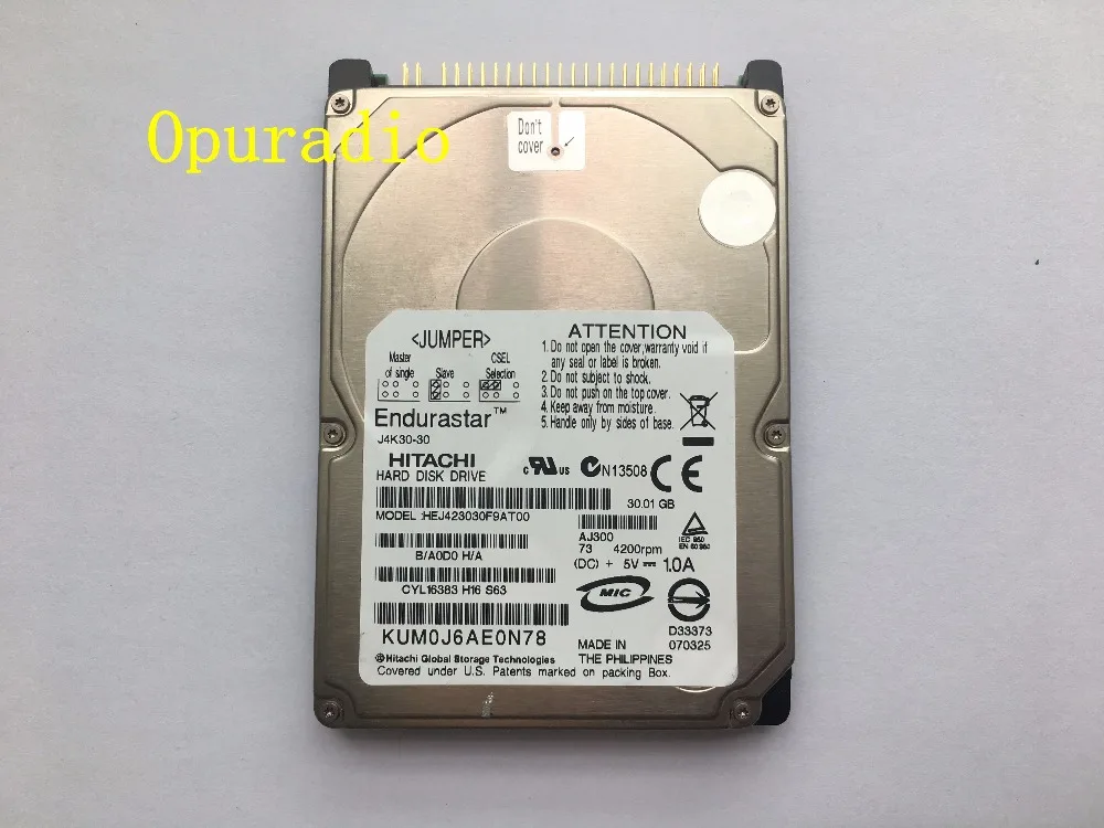 

Brand new Opuradio HDD Hard disk drive HEJ423030F9AT00 30GB for car HDD Navigation audio systems